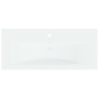 Lavabo empotrado con grifo cerámica blanco 91x39x18 cm de , Lavabos - Ref: Foro24-148626, Precio: 272,72 €, Descuento: %