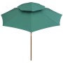 Sombrilla de dos pisos 270x270 cm con palo de madera verde de vidaXL, Sombrillas - Ref: Foro24-42963, Precio: 95,34 €, Descue...