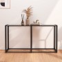Mesa consola vidrio templado transparente 140x35x75,5cm de , Mesas auxiliares - Ref: Foro24-331674, Precio: 57,83 €, Descuent...