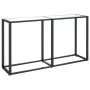 Mesa consola vidrio templado transparente 140x35x75,5cm de , Mesas auxiliares - Ref: Foro24-331674, Precio: 56,93 €, Descuent...