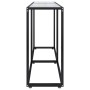 Mesa consola vidrio templado transparente 140x35x75,5cm de , Mesas auxiliares - Ref: Foro24-331674, Precio: 57,83 €, Descuent...