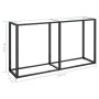 Mesa consola vidrio templado transparente 140x35x75,5cm de , Mesas auxiliares - Ref: Foro24-331674, Precio: 57,83 €, Descuent...