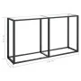 Mesa consola vidrio templado transparente 140x35x75,5cm de , Mesas auxiliares - Ref: Foro24-331674, Precio: 56,93 €, Descuent...