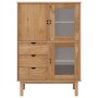 Aparador de madera maciza de pino 85x43x125 cm de , Aparadores - Ref: Foro24-351306, Precio: 285,04 €, Descuento: %