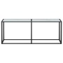 Mesa consola vidrio templado mármol blanco 200x35x75,5 cm de , Mesas auxiliares - Ref: Foro24-331688, Precio: 84,39 €, Descue...