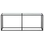 Mesa consola vidrio templado mármol blanco 200x35x75,5 cm de , Mesas auxiliares - Ref: Foro24-331688, Precio: 83,11 €, Descue...