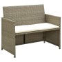 Sofá de jardín de 2 plazas con cojines ratán sintético beige de , Sofás de exterior - Ref: Foro24-46396, Precio: 126,53 €, De...