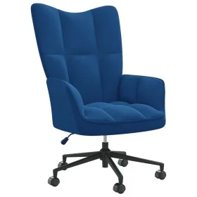 Blue Velvet Relaxation Chair by , Armchairs - Ref: Foro24-328182, Price: 142,43 €, Discount: %