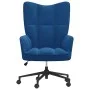 Silla de relajación de terciopelo azul de , Sillones - Ref: Foro24-328182, Precio: 142,43 €, Descuento: %