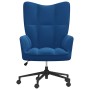 Silla de relajación de terciopelo azul de , Sillones - Ref: Foro24-328182, Precio: 110,62 €, Descuento: %