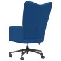 Silla de relajación de terciopelo azul de , Sillones - Ref: Foro24-328182, Precio: 142,43 €, Descuento: %