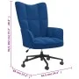 Silla de relajación de terciopelo azul de , Sillones - Ref: Foro24-328182, Precio: 142,43 €, Descuento: %