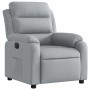 Sillón reclinable eléctrico tela gris claro en Sillones | Comprar online en Foru.es