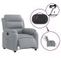 Sillón reclinable eléctrico tela gris claro en Sillones | Comprar online en Foru.es