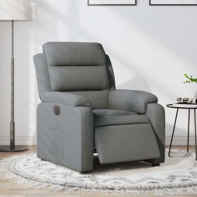 Sillón reclinable eléctrico de tela gris oscuro en Sillones | Comprar online en Foru.es