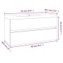 Mueble de baño con lavabo madera contrachapada marrón roble de , Tocadores de baño - Ref: Foro24-3152881, Precio: 245,93 €, D...