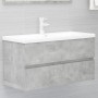 Mueble con lavabo madera de ingeniería gris hormigón de , Tocadores de baño - Ref: Foro24-3071562, Precio: 225,68 €, Descuent...