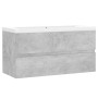 Mueble con lavabo madera de ingeniería gris hormigón de , Tocadores de baño - Ref: Foro24-3071562, Precio: 225,68 €, Descuent...