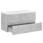Mueble con lavabo madera de ingeniería gris hormigón de , Tocadores de baño - Ref: Foro24-3071562, Precio: 225,68 €, Descuent...