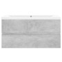 Mueble con lavabo madera de ingeniería gris hormigón de , Tocadores de baño - Ref: Foro24-3071562, Precio: 225,68 €, Descuent...