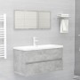 Mueble con lavabo madera de ingeniería gris hormigón de , Tocadores de baño - Ref: Foro24-3071562, Precio: 225,68 €, Descuent...