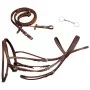 Brida Flash de Cuero Marrón con Riendas y Bocado (Estándar) de , Cabezadas - Ref: Foro24-90894, Precio: 44,42 €, Descuento: %