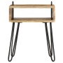 Mesita de noche de madera maciza de mango 40x34x47 cm de vidaXL, Mesitas de noche - Ref: Foro24-246019, Precio: 79,96 €, Desc...