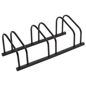 Bicicletero para 3 bicicletas acero negro de , Bases y soportes para almacenar bicicletas - Ref: Foro24-154423, Precio: 34,52...