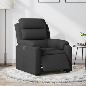 Sillón reclinable eléctrico de tela negro en Sillones | Comprar online en Foru.es