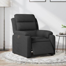 Sillón reclinable eléctrico de tela negro en Sillones | Comprar online en Foru.es