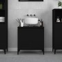Armario para lavabo madera contrachapada negro 58x33x60 cm de , Tocadores de baño - Ref: Foro24-821261, Precio: 46,45 €, Desc...
