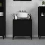 Armario para lavabo madera contrachapada negro 58x33x60 cm de , Tocadores de baño - Ref: Foro24-821261, Precio: 45,10 €, Desc...