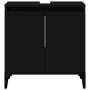 Armario para lavabo madera contrachapada negro 58x33x60 cm de , Tocadores de baño - Ref: Foro24-821261, Precio: 46,45 €, Desc...