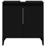 Armario para lavabo madera contrachapada negro 58x33x60 cm de , Tocadores de baño - Ref: Foro24-821261, Precio: 45,10 €, Desc...