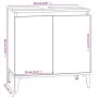 Armario para lavabo madera contrachapada negro 58x33x60 cm de , Tocadores de baño - Ref: Foro24-821261, Precio: 45,10 €, Desc...