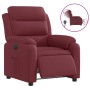 Sillón reclinable eléctrico tela rojo tinto en Sillones | Comprar online en Foru.es