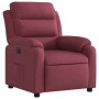 Sillón reclinable eléctrico tela rojo tinto en Sillones | Comprar online en Foru.es