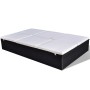Tumbona doble con cojín de ratán sintético negra de , Camas para exteriores - Ref: Foro24-41787, Precio: 382,30 €, Descuento: %