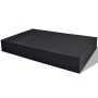 Tumbona doble con cojín de ratán sintético negra de , Camas para exteriores - Ref: Foro24-41787, Precio: 382,30 €, Descuento: %