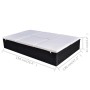 Tumbona doble con cojín de ratán sintético negra de , Camas para exteriores - Ref: Foro24-41787, Precio: 382,30 €, Descuento: %