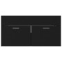 Juego de muebles de baño madera de ingeniería negro de , Muebles de baño - Ref: Foro24-3071244, Precio: 398,90 €, Descuento: %