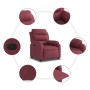 Sillón reclinable eléctrico tela rojo tinto en Sillones | Comprar online en Foru.es