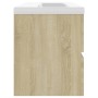 Mueble con lavabo madera de ingeniería roble Sonoma de , Tocadores de baño - Ref: Foro24-3071561, Precio: 226,31 €, Descuento: %
