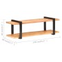 Mueble para TV de madera maciza de acacia 130x40x40 cm en Muebles TV | Comprar online en Foru.es