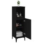 Armario de baño madera contrachapada negro 30x30x100 cm de , Muebles de baño - Ref: Foro24-819813, Precio: 67,29 €, Descuento: %