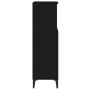 Armario de baño madera contrachapada negro 30x30x100 cm de , Muebles de baño - Ref: Foro24-819813, Precio: 67,29 €, Descuento: %