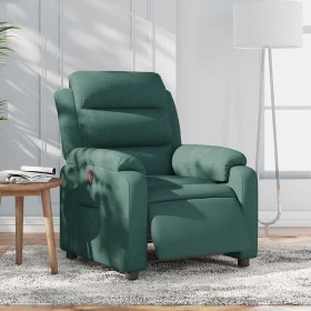Sillón reclinable eléctrico tela verde oscuro en Sillones | Comprar online en Foru.es