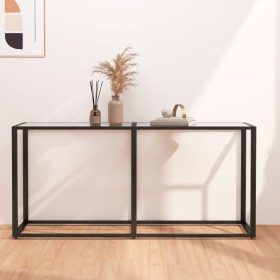 Mesa consola vidrio templado transparente 160x35x75,5 cm de , Mesas auxiliares - Ref: Foro24-331678, Precio: 80,27 €, Descuen...