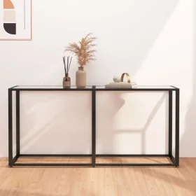 Mesa consola vidrio templado transparente 160x35x75,5 cm de , Mesas auxiliares - Ref: Foro24-331678, Precio: 79,12 €, Descuen...