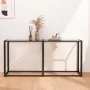 Mesa consola vidrio templado transparente 160x35x75,5 cm de , Mesas auxiliares - Ref: Foro24-331678, Precio: 79,12 €, Descuen...